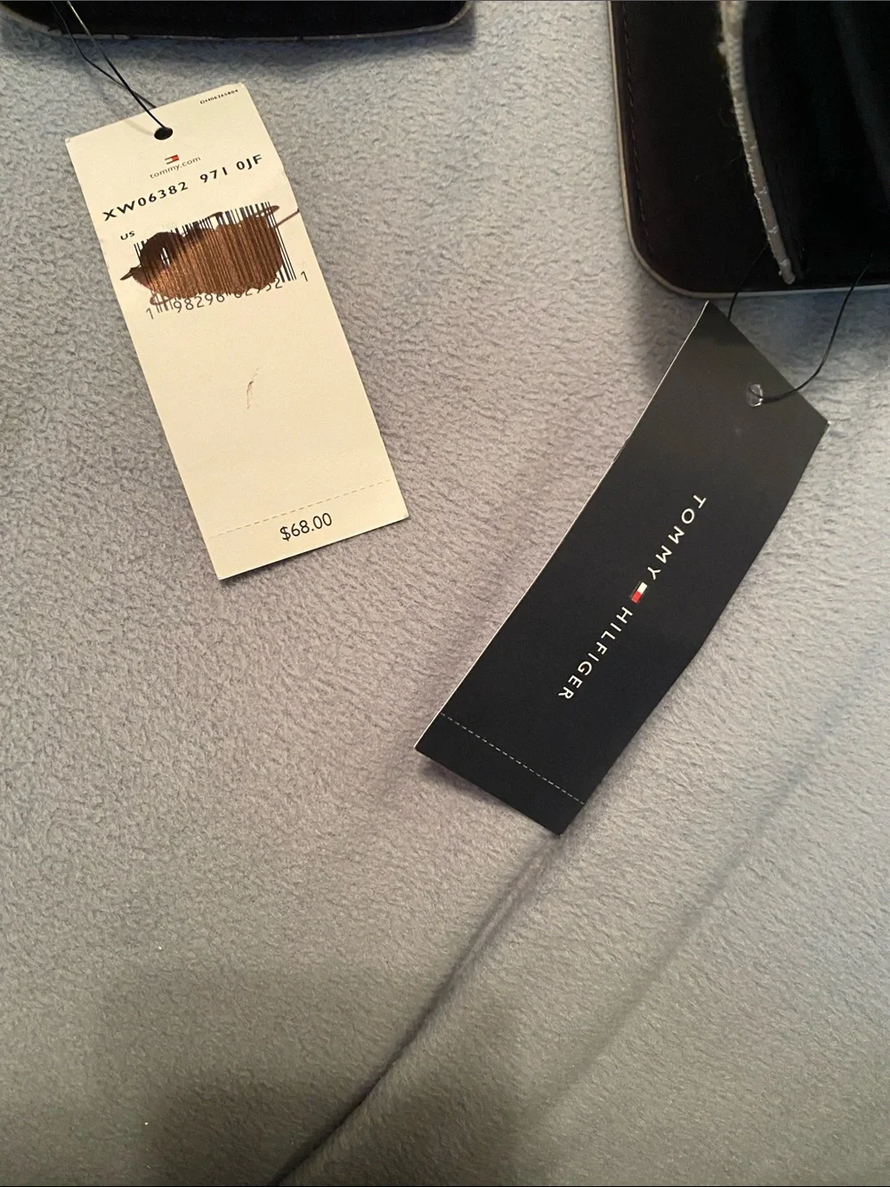 Tommy Hilfiger Women's Cream Patterned Clutch Wallet with Gold Accent